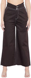 Denim Flared Flared Women Brown Jeans Maroon