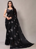 Bollywood Georgette Saree Black