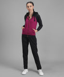 Solid Women Track Suit Purple